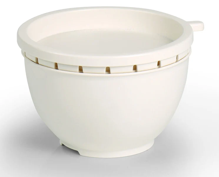 Salatschleuder, 3-in-1, weiss
