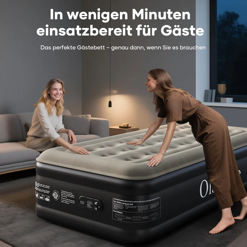 OlarHike Luftbett 1 Person selbstaufblasend mit Pumpe 90 x 200 cm