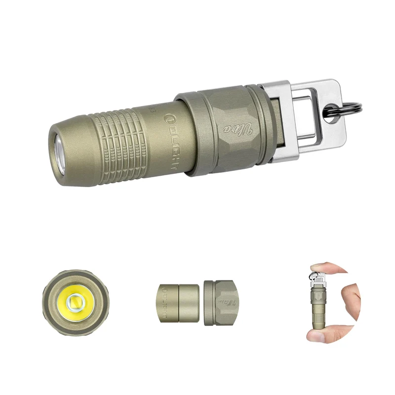 OLIGHT iUltra EDC-Taschenlampe Schlüsselanhänger 80 Lumen olivgrün