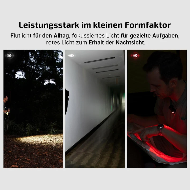 OLIGHT Oclip Pro Mini LED Taschenlampe mit Clip, 500 Lumen