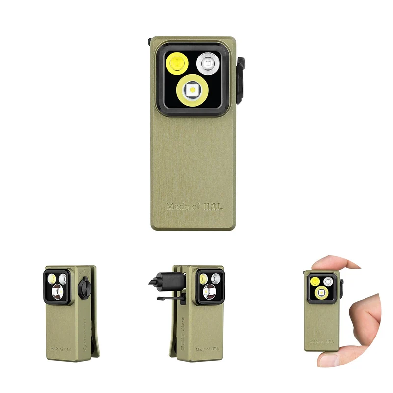 OLIGHT Oclip Ultra Mini LED Clip-Taschenlampe, 530 Lumen, UV-Licht