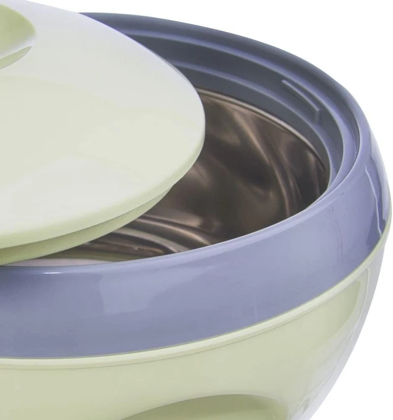 orion group Thermoschüssel mit Deckel 5 l Edelstahl Warmhaltebehälter