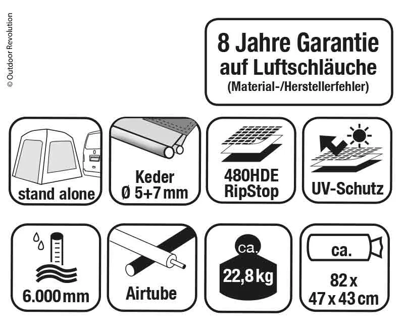 Vorzelt, Bus, aufblasbar, Movelite 1