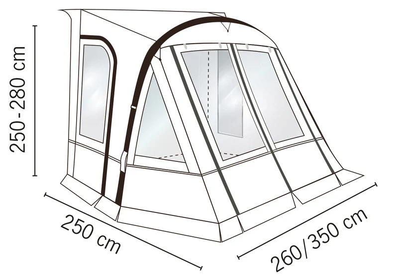 Vorzelt, Wohnmobil, aufblasbar, One Beam Air High