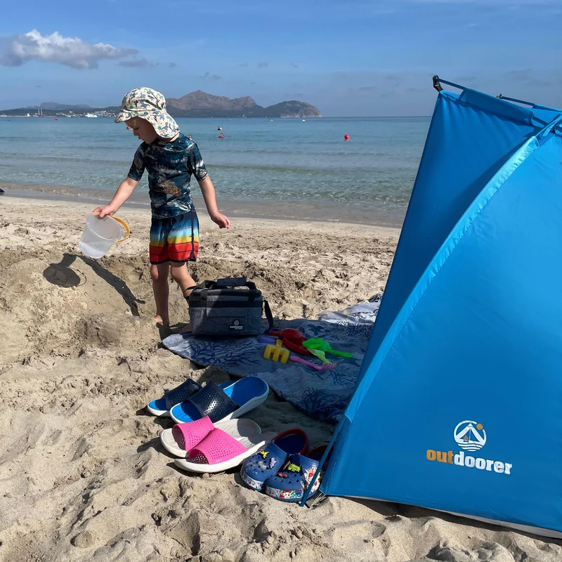 outdoorer Helios Air 850 Strandmuschel mit UV-Schutz 80, blau