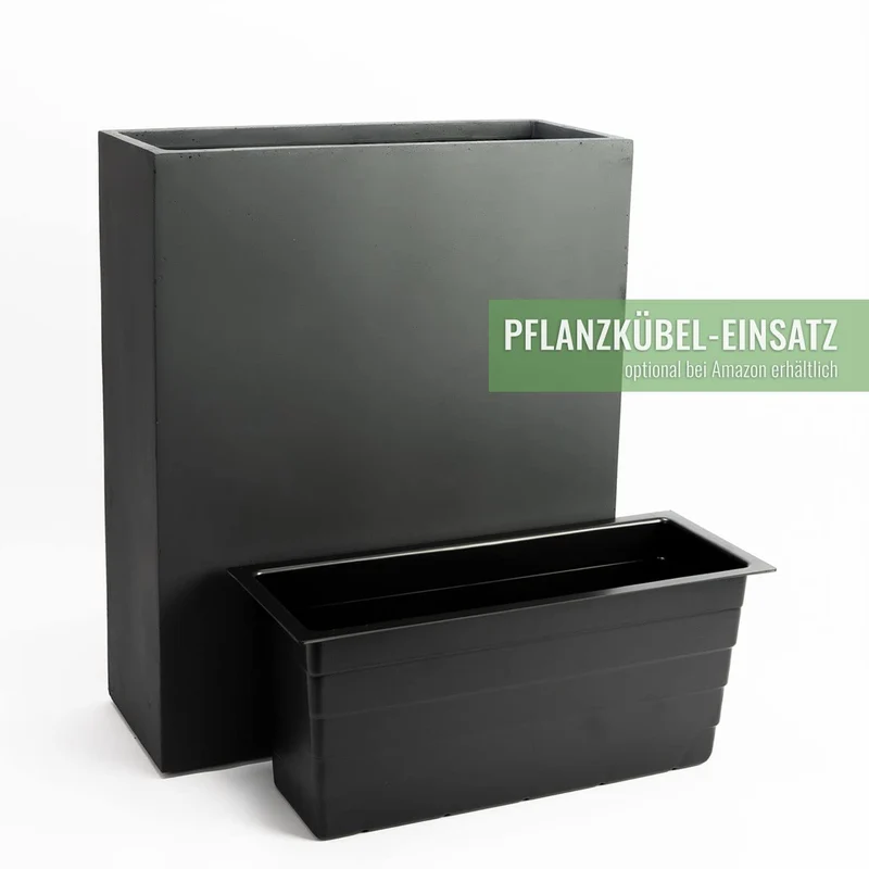 Pflanzwerk Pflanzkübel Divider Anthrazit 72x60x25 cm frostbeständig