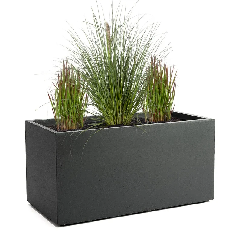 Pflanzwerk Pflanzkübel TUB Anthrazit 30x60x30 cm Fiberglas