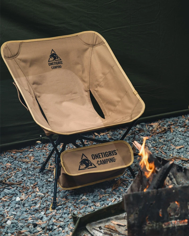 OneTigris TIGERBLADE Campingstuhl faltbar 150 kg, Kojote Braun