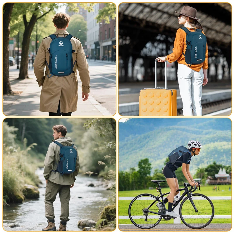 ONETOALL Wanderrucksack 20L diebstahlsicher, leichter Tagesrucksack