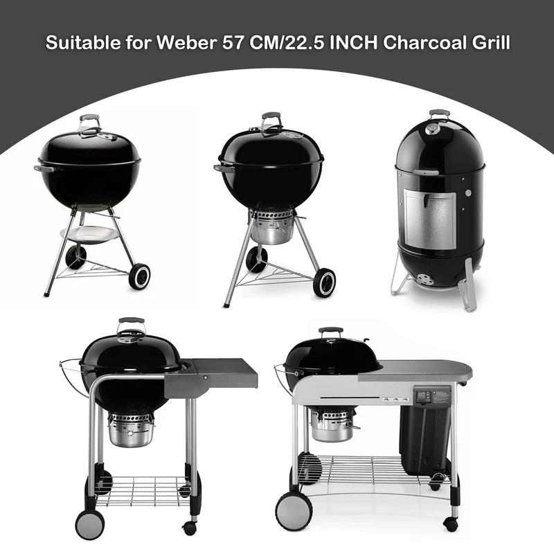 onlyfire Grillrost Edelstahl rund Ø 54,5 cm für Weber 57 cm Kugelgrill