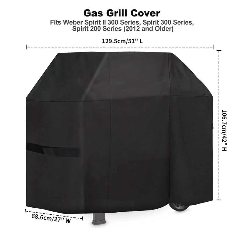 Onlyfire Grillabdeckung für Weber Spirit 300/200 Serie, wasserdicht