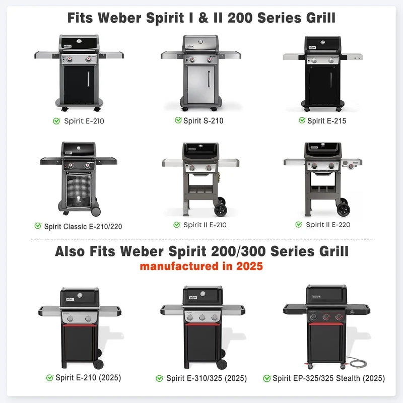 Onlyfire Grillabdeckung für Weber Spirit E-210/E-220, 600D Oxford