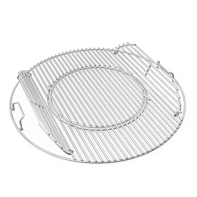 Onlyfire Edelstahl Grillrost Ø 54,5 cm für Weber 57 cm Kugelgrill