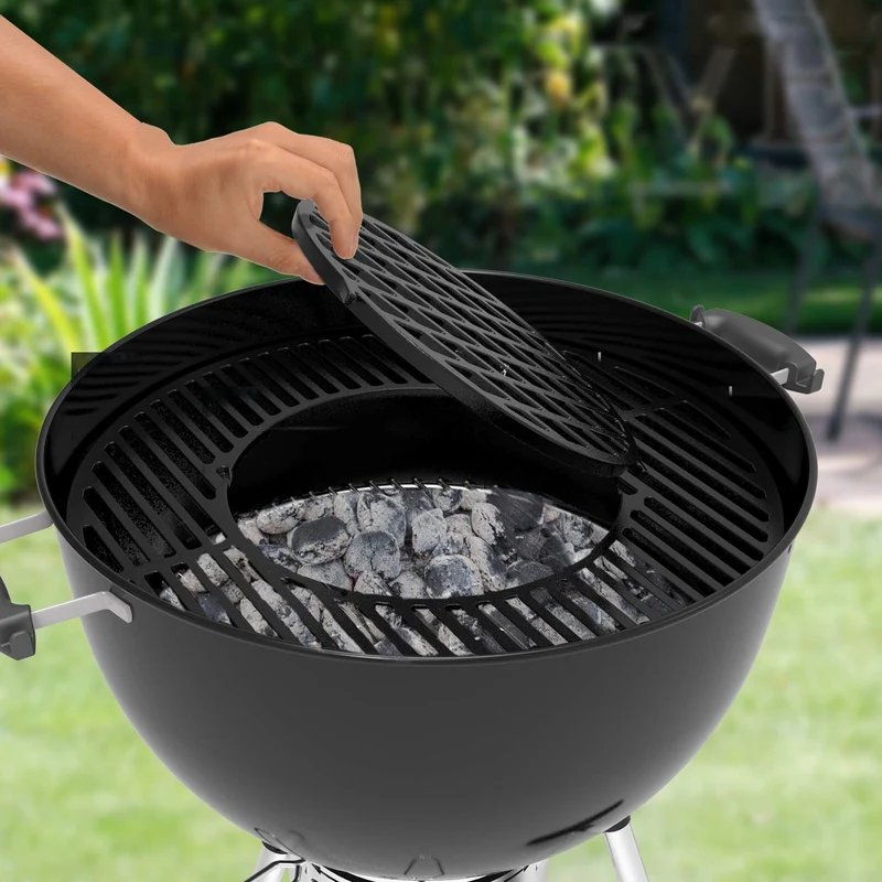 onlyfire Gusseisen-Grillrost System für Weber 57 cm Kugelgrill