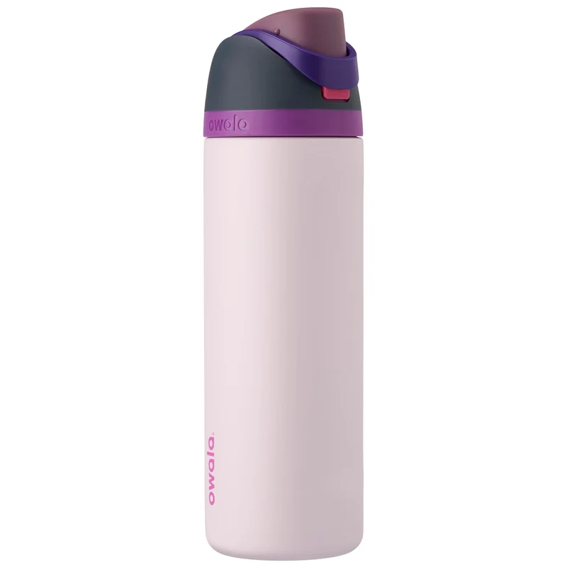Owala FreeSip Trinkflasche Edelstahl mit Strohhalm 710 ml Dreamy Field