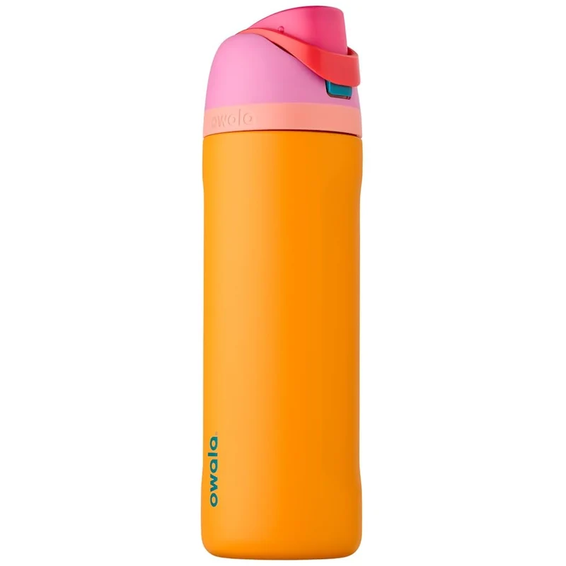 Owala FreeSip Trinkflasche Edelstahl isoliert mit Strohhalm, 710 ml