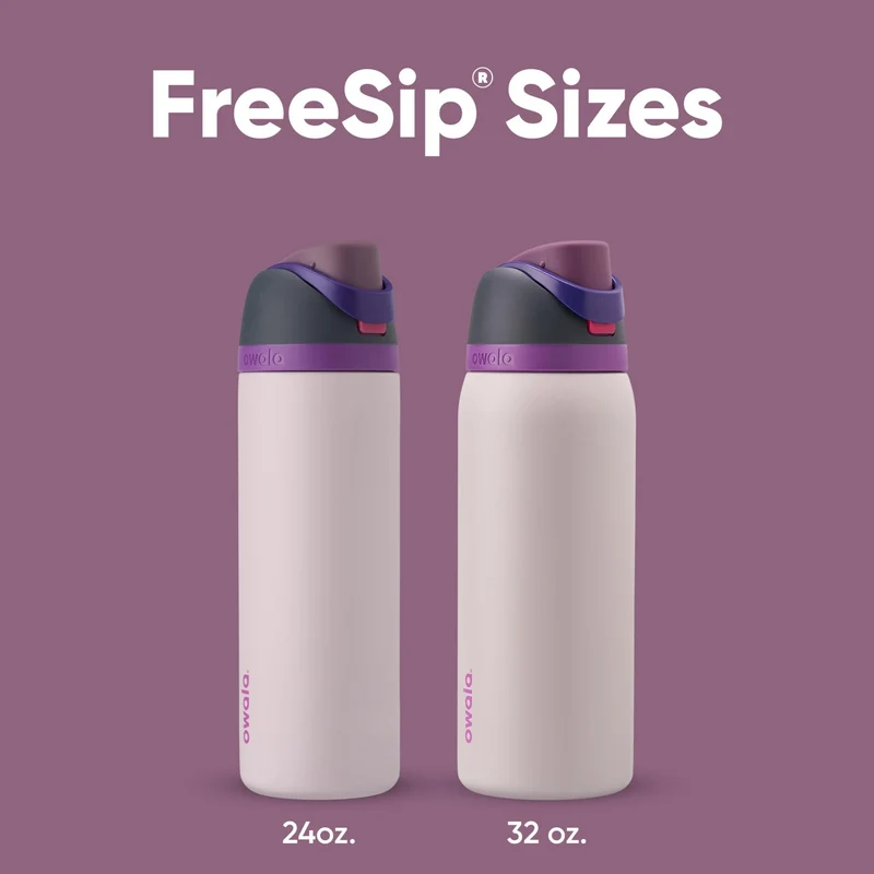 Owala FreeSip Trinkflasche Edelstahl isoliert, 945 ml, Dreamy Field
