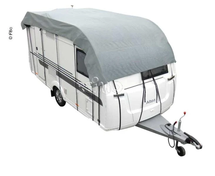 Wohnwagen-Schutzdach 655 × 300 cm, grau, atmungsaktiv und winterfest
