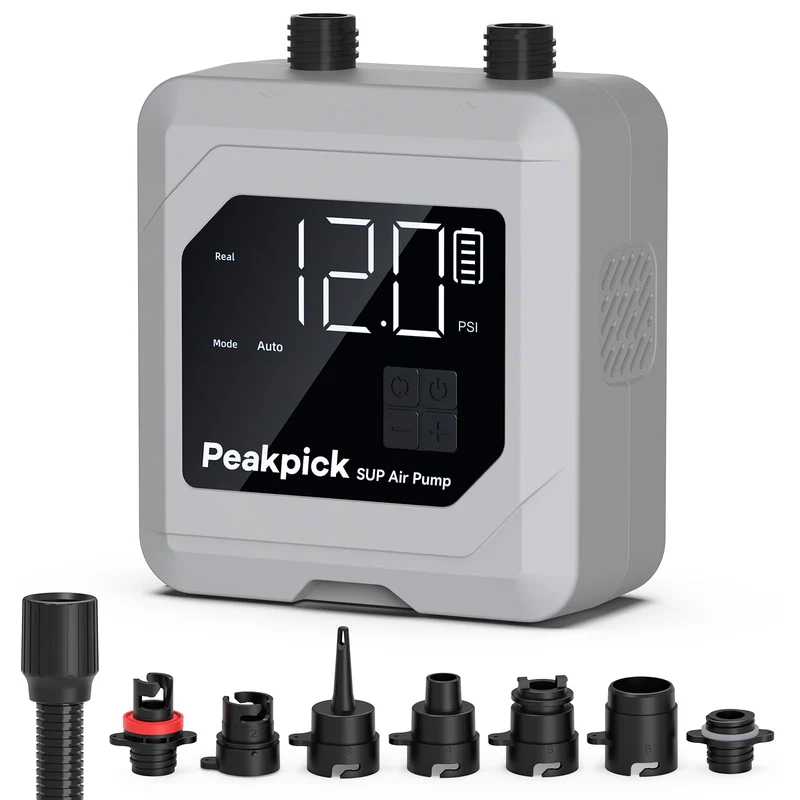 Peakpick D19PRO Elektrische SUP-Pumpe, 20 PSI, Akku