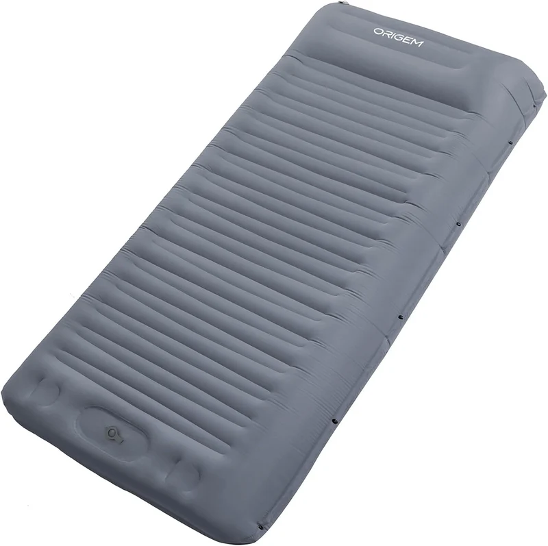 Origem Isomatte Camping Schlafmatte aufblasbar 14 cm mit Fusspumpe