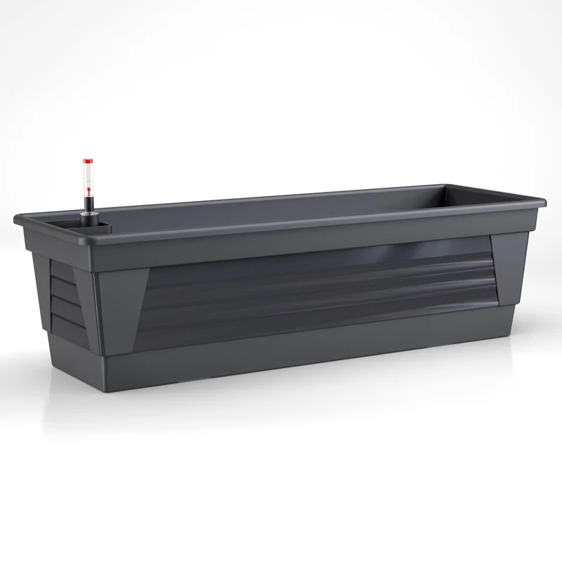 Plastard Milano Blumenkasten 3er Set, 100 cm, Anthrazit