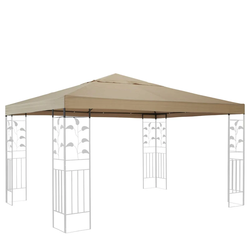 QUICK STAR Ersatzdach für Pavillon 3x3 m in Sand, 260 g/m²