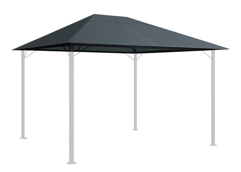 QUICK STAR Ersatzdach Pavillon 3x4 m, grau, wasserabweisend