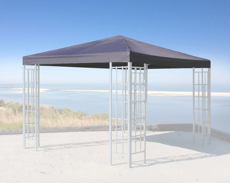 QUICK STAR Ersatzdach für Rank Pavillon 3x3 m Anthrazit RAL 7012