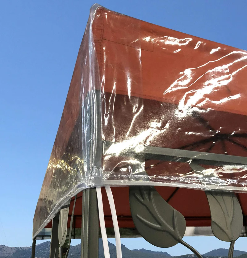 QUICK STAR Pavillon Schutzhaube 3x4 m wasserdicht transparent