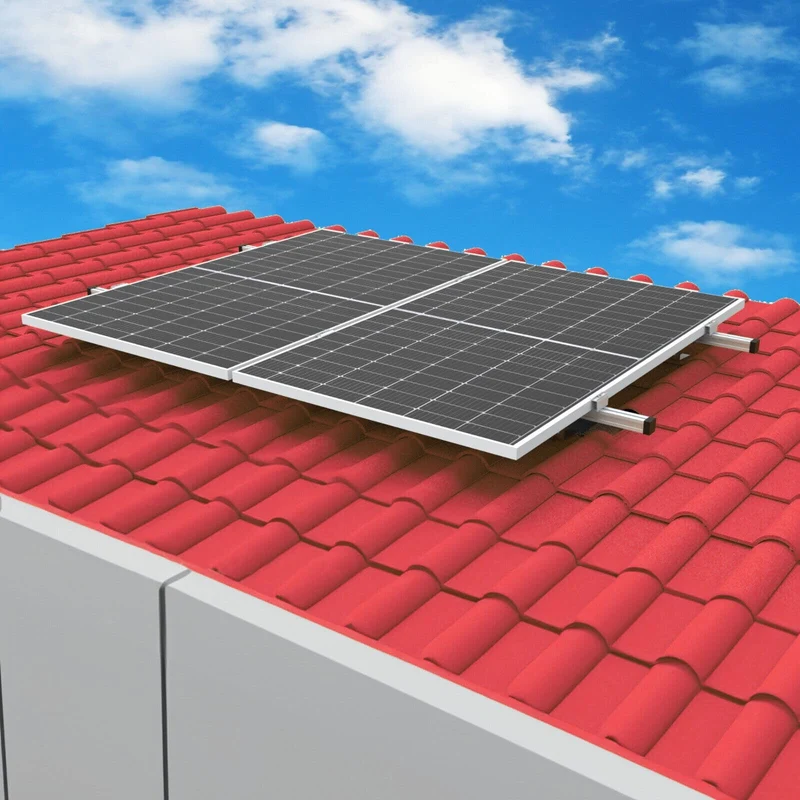 Solarpanel Dachhalterung Blechdach, Montage-Set für 2 Solarmodule
