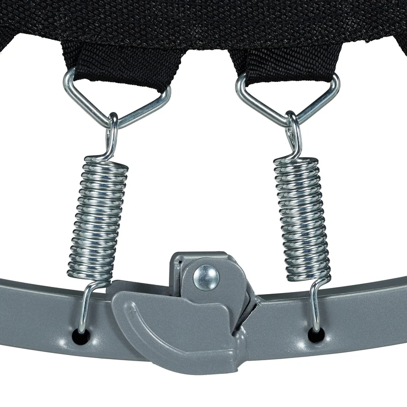 Relaxdays Fitness-Trampolin faltbar, Indoor, blau-schwarz