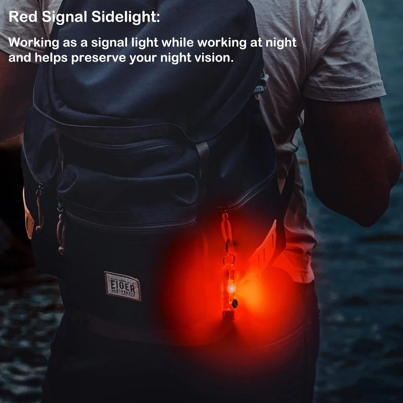 RovyVon A8 G4 LED Schlüsselanhänger-Taschenlampe, 650 Lumen