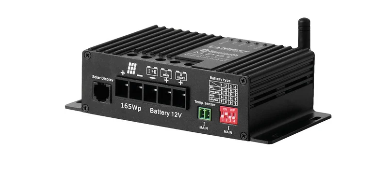 Carbest MPPT Solar-Laderegler 12 V – 12 A, bis 165 W, Bluetooth-fähig