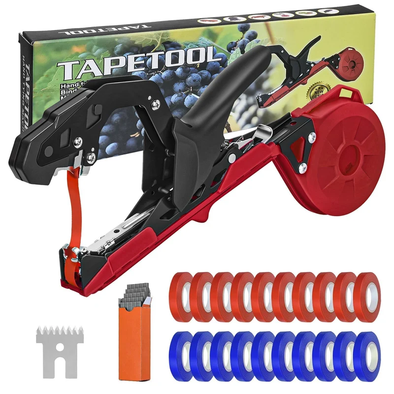 RUKHOOL Bindezange für Pflanzen, Bindemaschine Set mit Zubehör