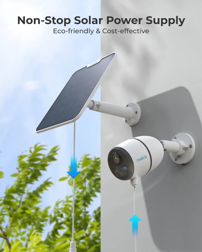 Reolink 6W Solarpanel für Akku-Überwachungskameras, IP65, weiss