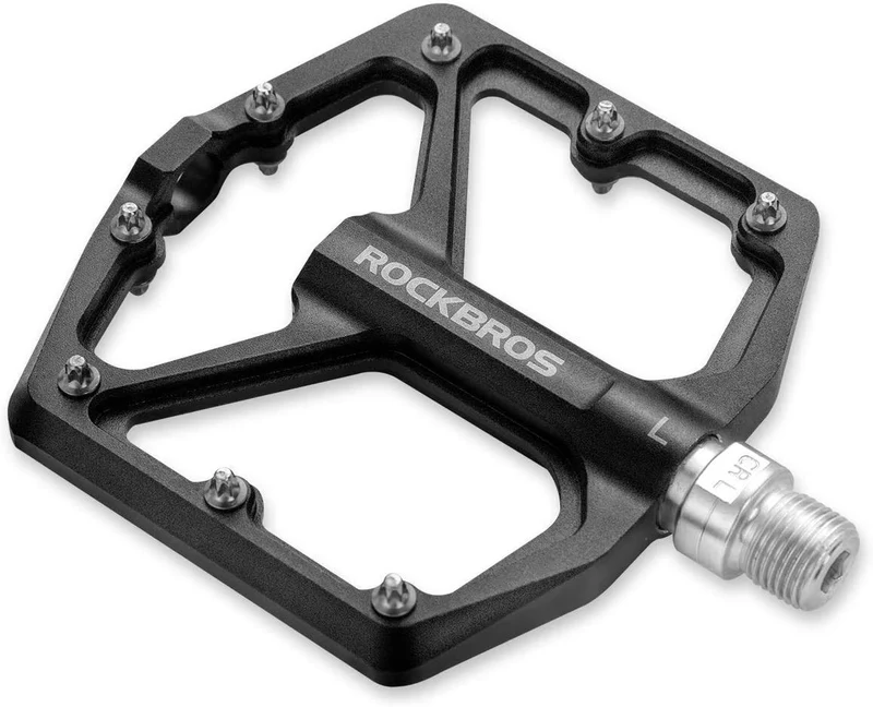 ROCKBROS Flachpedale Aluminium CNC 9/16 Zoll für MTB Rennrad Gravel