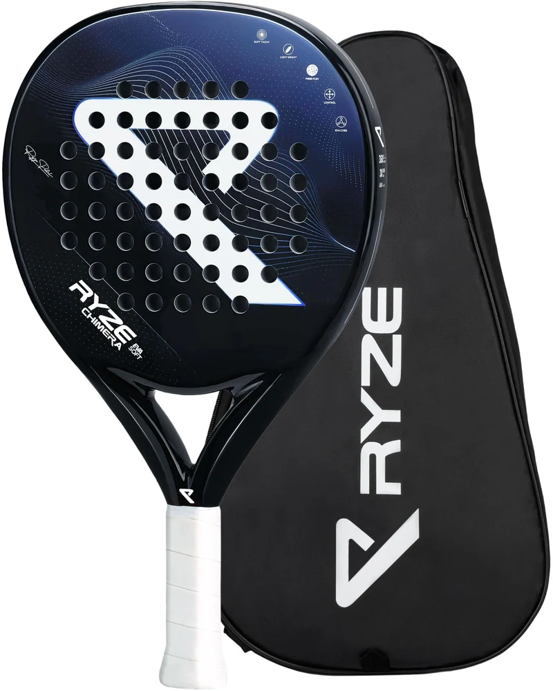 RYZE Chimera Padelschläger aus Carbon & Fiberglas, 360 g