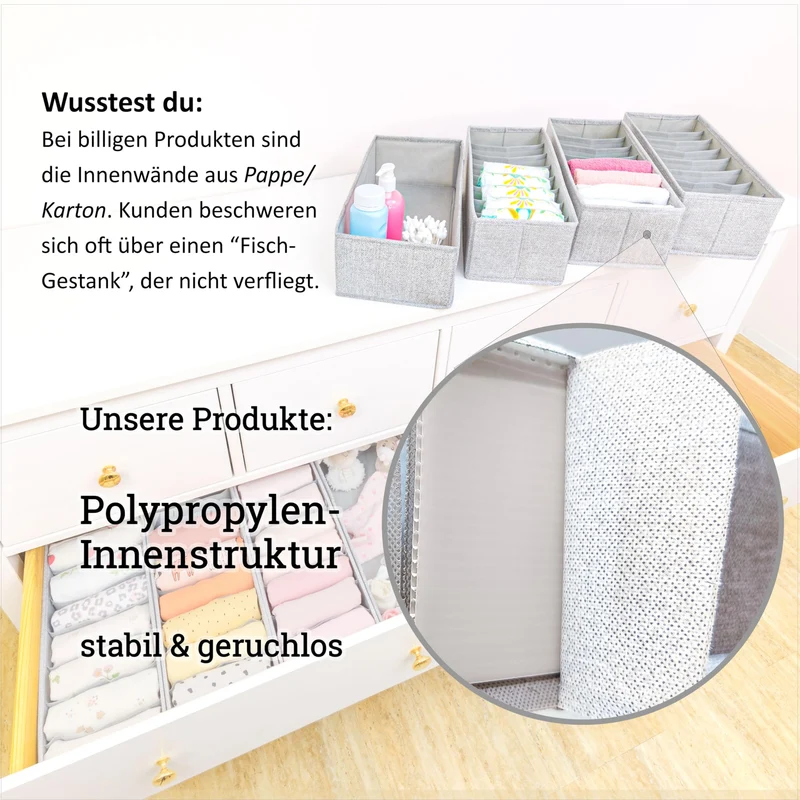 SIMPLE JOY HEMNES Double Organizer 8er Set für IKEA HEMNES 160 cm
