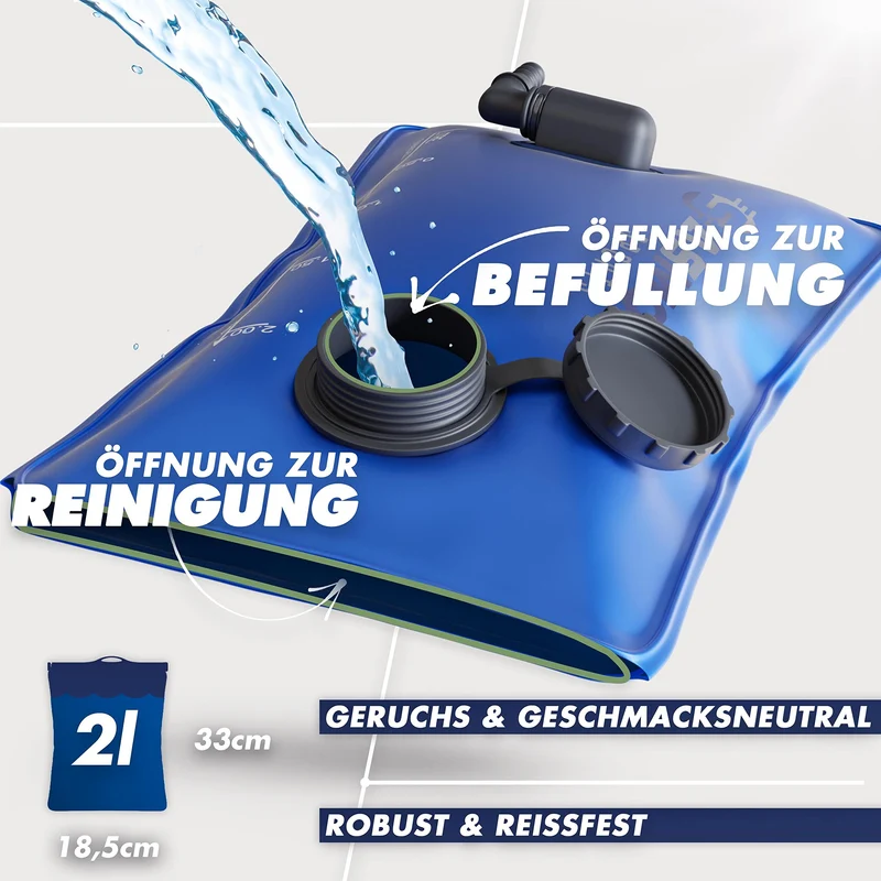SASMO Fahrradrucksack 10L mit Trinkblase, Thermofach und Helmnetz