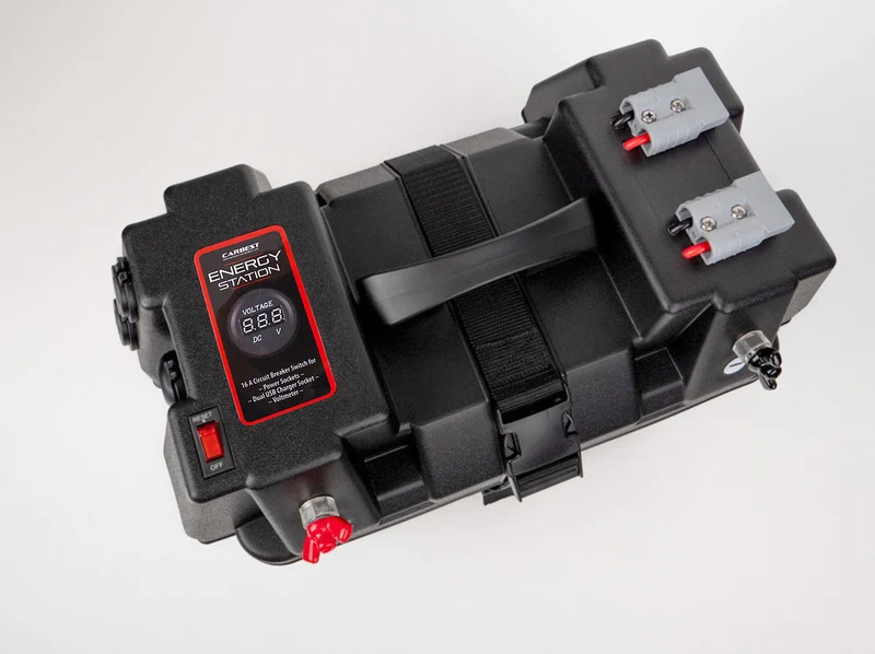 Batteriebox, mit Aussenklemmen, Carbest