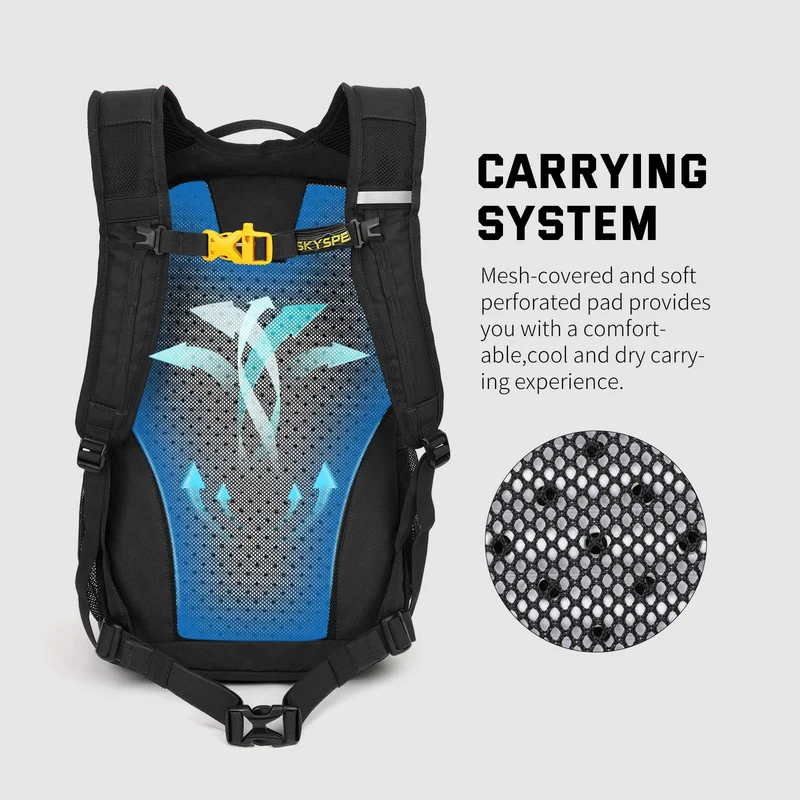 SKYSPER LANTC20 Wanderrucksack 20L leicht mit Rückenbelüftung