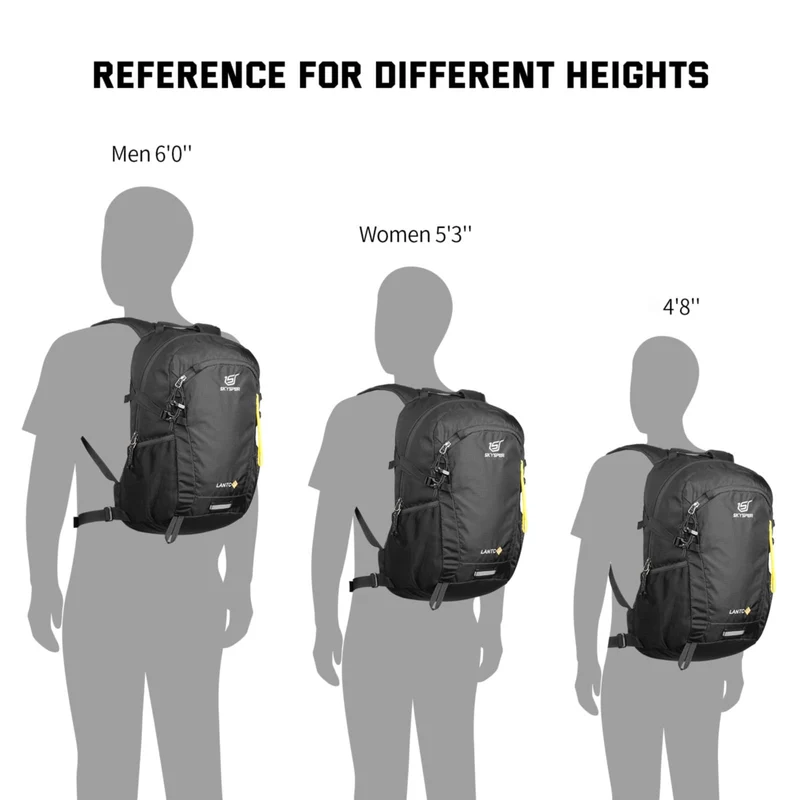 SKYSPER LANTC20 Wanderrucksack 20L leicht mit Rückenbelüftung
