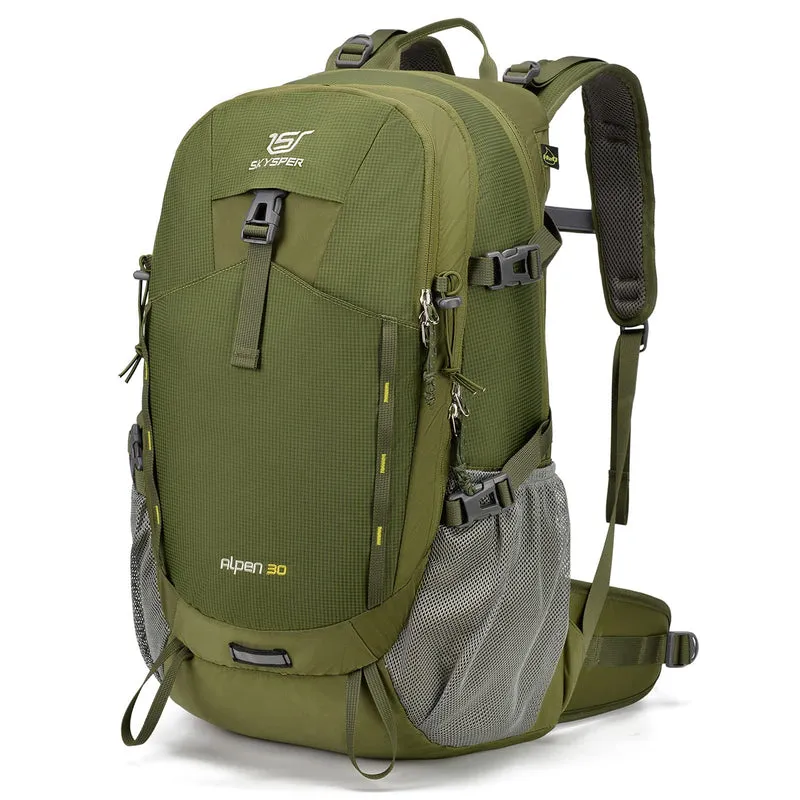 SKYSPER Wanderrucksack 30L, wasserfest, mit Netzrücken und Hüftgurt