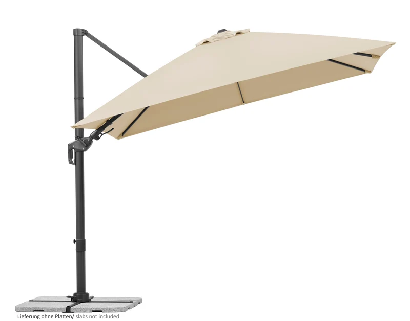 Schneider Sonnenschirm Rhodos Twist 300 x 300 cm natur