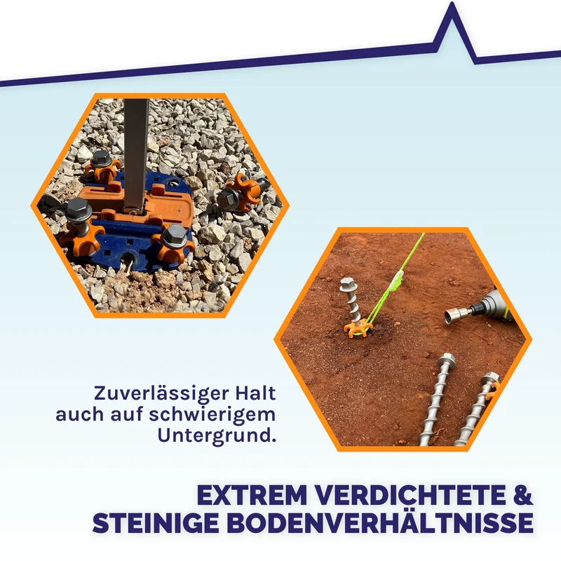 Peggy Peg Schraubhering Peg&Stop Heavy Duty 20 cm, 4er-Pack (HP60)