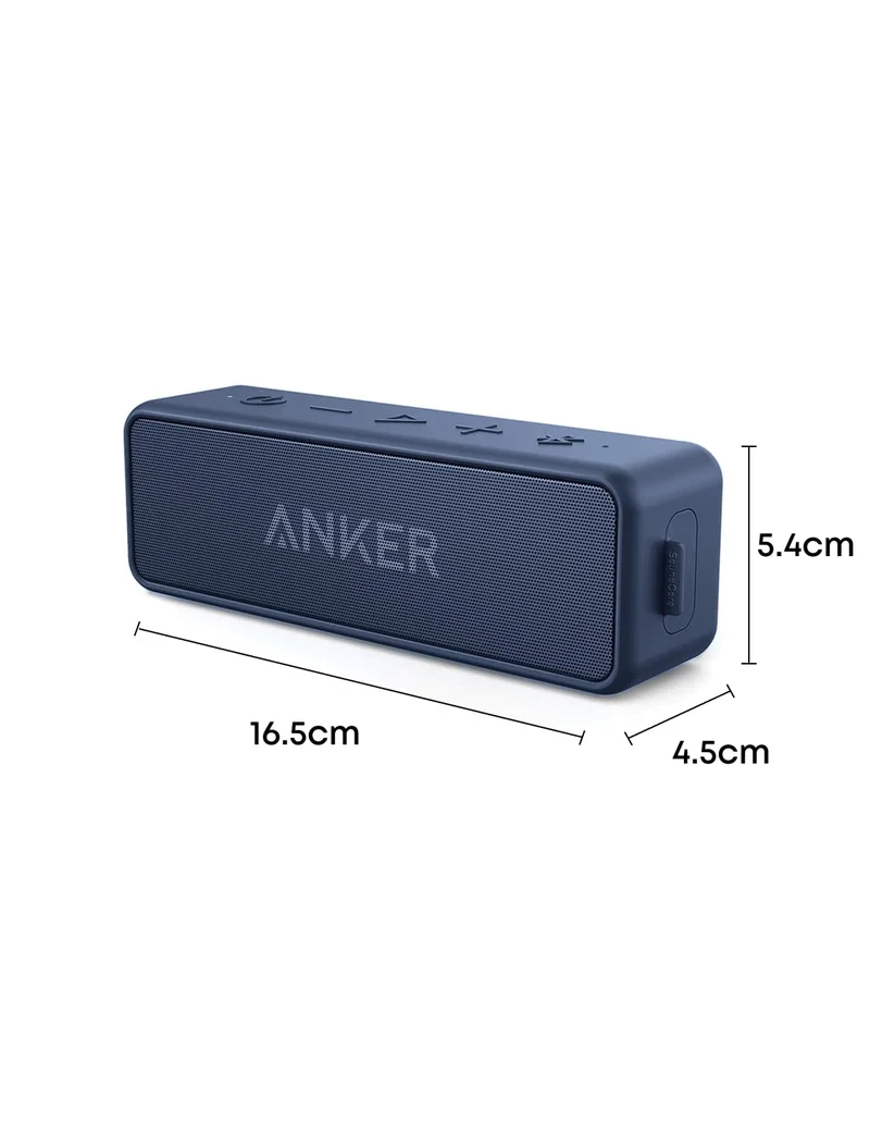 Anker soundcore 2 Bluetooth Lautsprecher, 24h Akku, IPX7