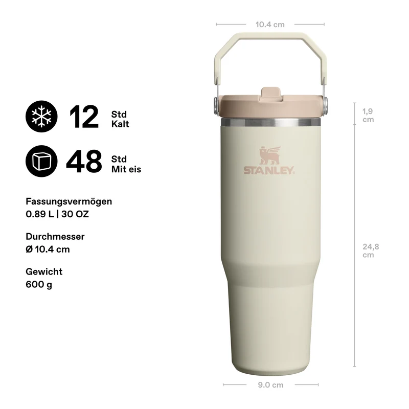 Stanley 1913 Flip Straw Tumbler Trinkflasche 0.89 L Cream