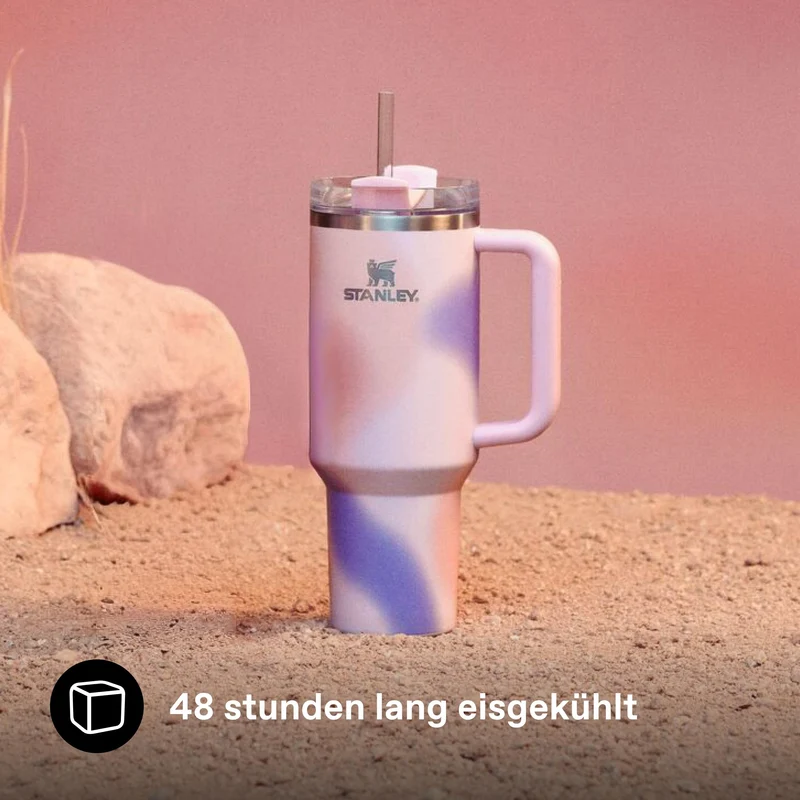 Stanley Quencher H2.0 Flowstate Trinkflasche 1,2 L Rose Petal Motion
