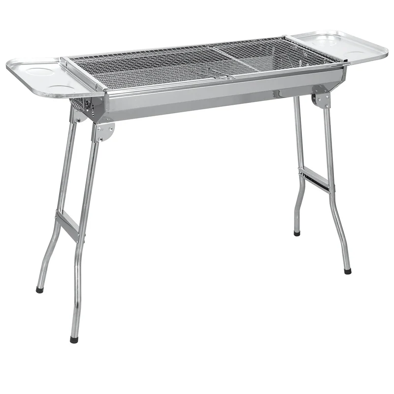 Sunjas Holzkohlegrill CA-12 Edelstahl Faltgrill Campinggrill tragbar