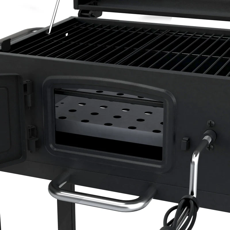 TAINO HERO Smoker klein Holzkohlegrill mit klappbarem Seitentisch